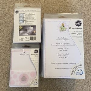 NWT Wilton Invitations & Thank You Cards